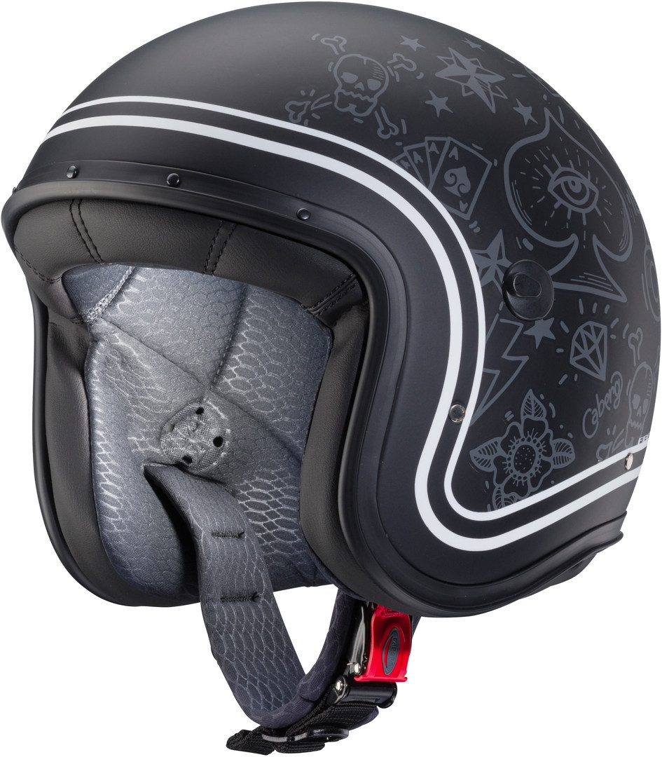 Caberg Freeride Tattoo Jet hjelm, sort-grå, størrelse XL