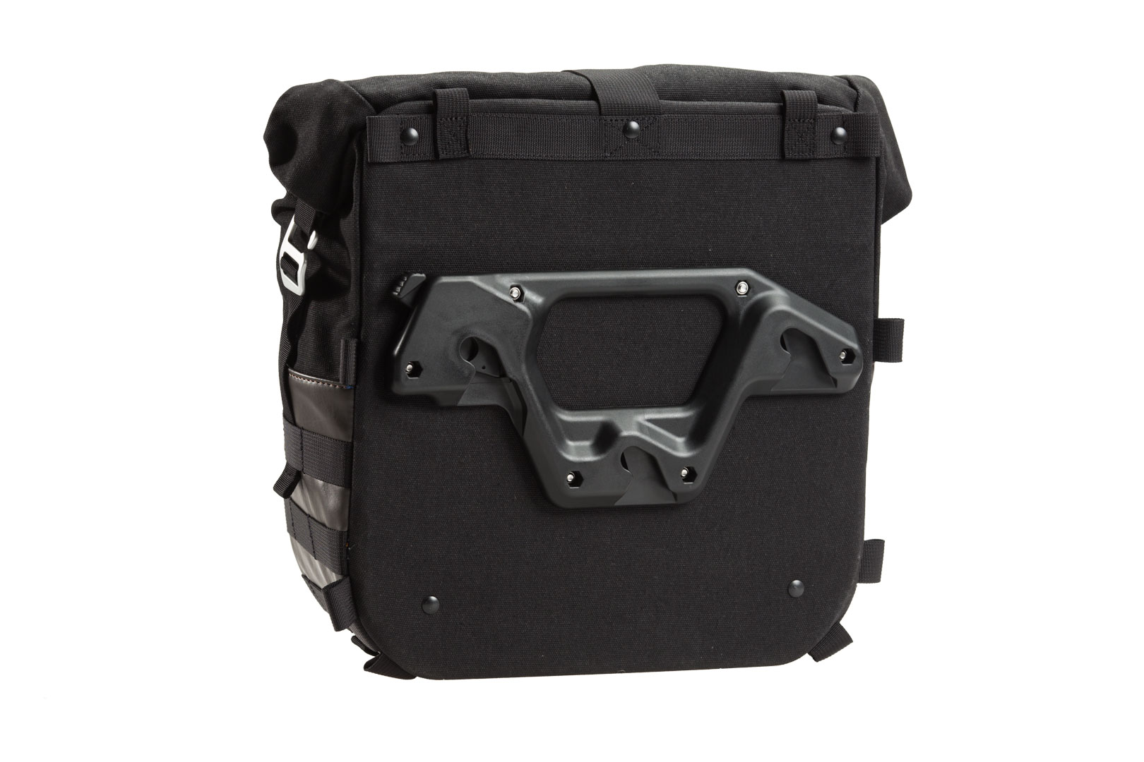 Side view of SW-Motech Legend Gear side bag system LC - Triumph Scrambler (05-16).