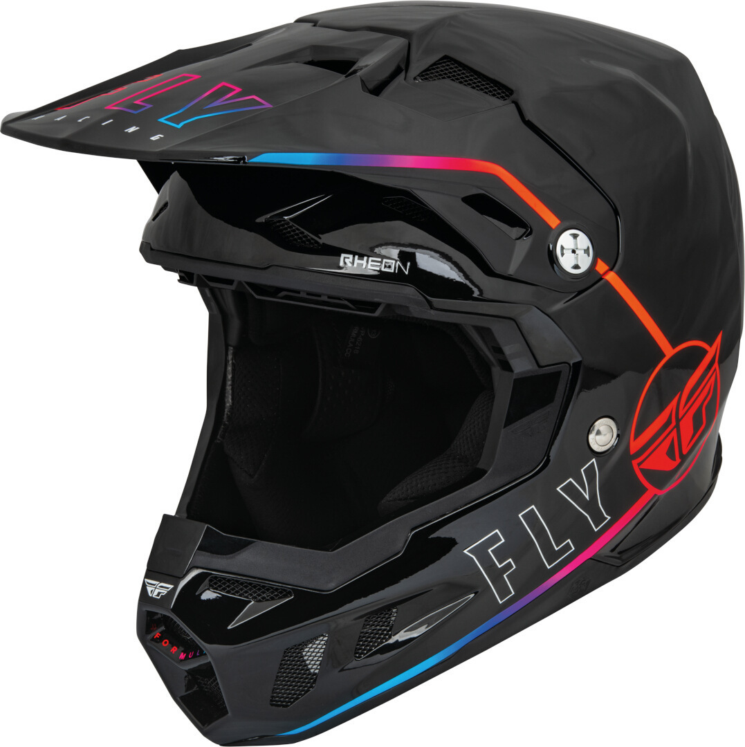 Image of Fly Racing Formula CC S.E. Avenger Casco Motocross, nero-multicolore, dimensione XS