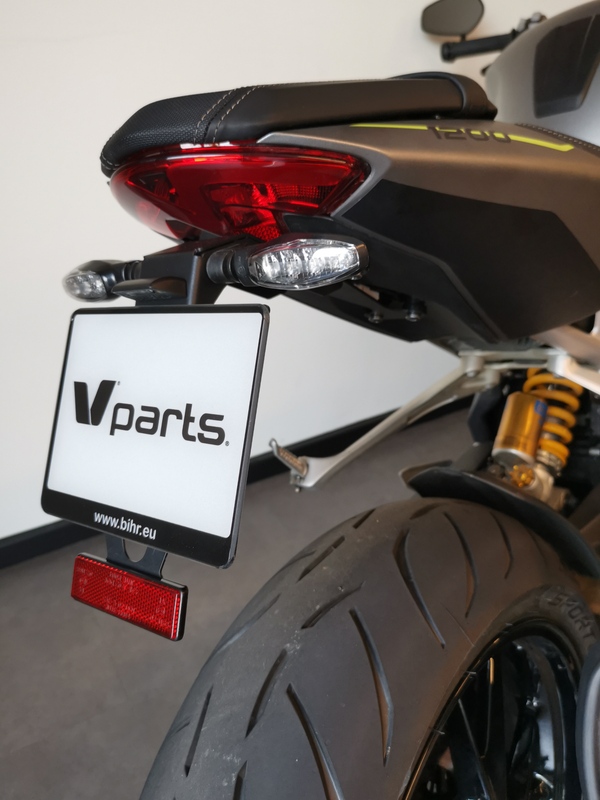 V PARTS Support de plaque - noir Triumph Speed Triple 1200