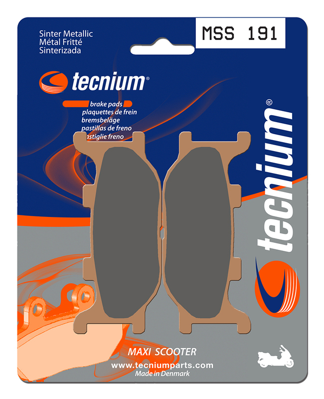 TECNIUM Maxi Scooter Sintered Metal Brake pads - MSS191