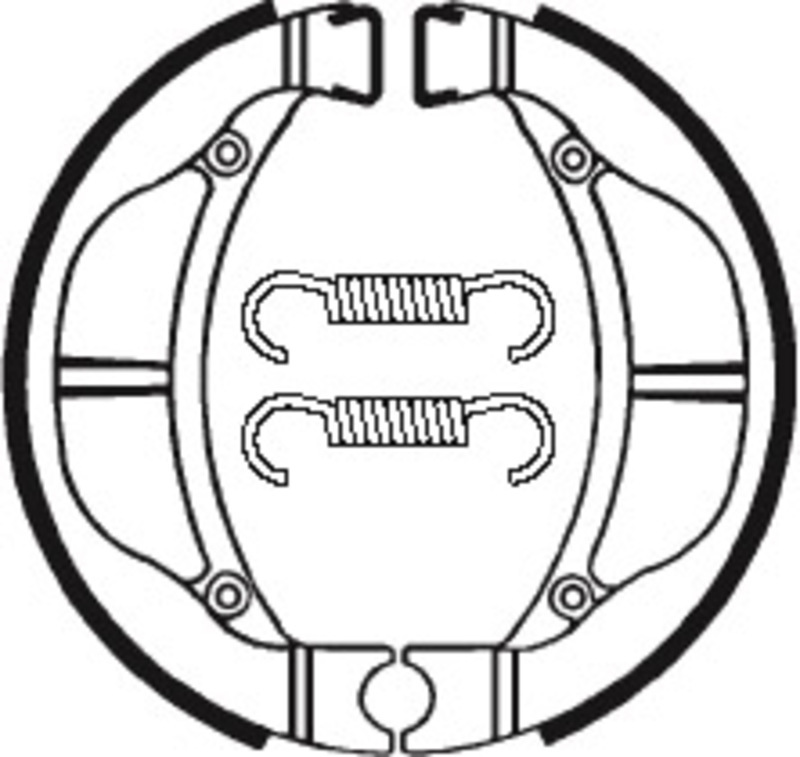 Off-Road Organic Brake shoes - BA093