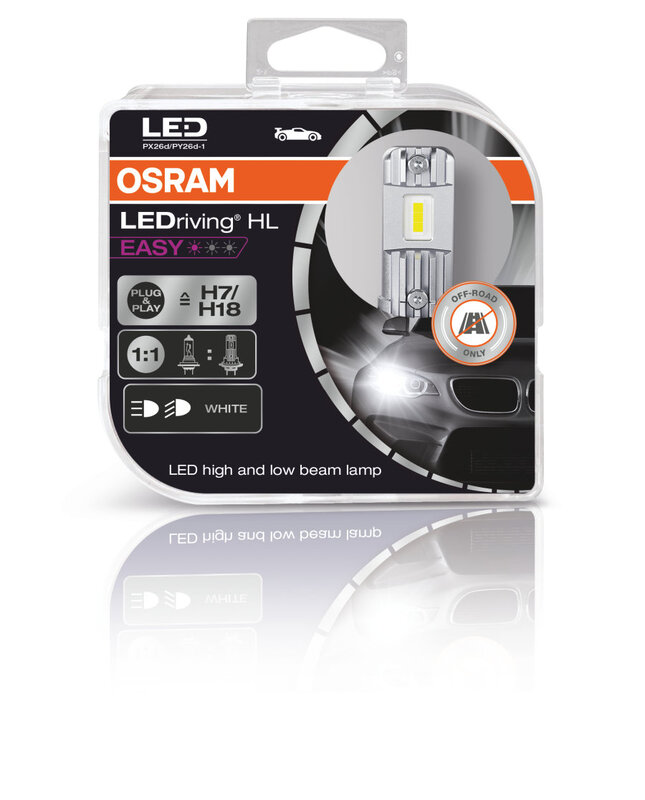OSRAM Ampoule LEDriving HL Easy H7/H18