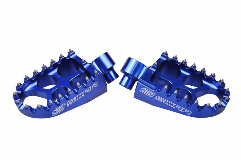 Scar Unisex Blue Evo Foot Pegs