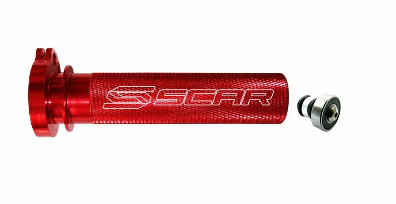 SCAR Aluminium-Gasdrehhülse + Lager Honda rot