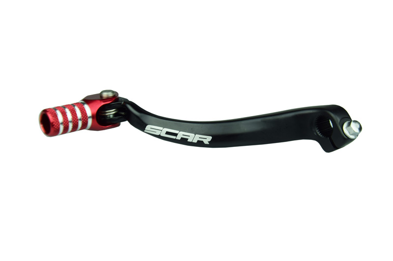 Scar Unisex Red Shift Lever Matte Black/ Endpiece