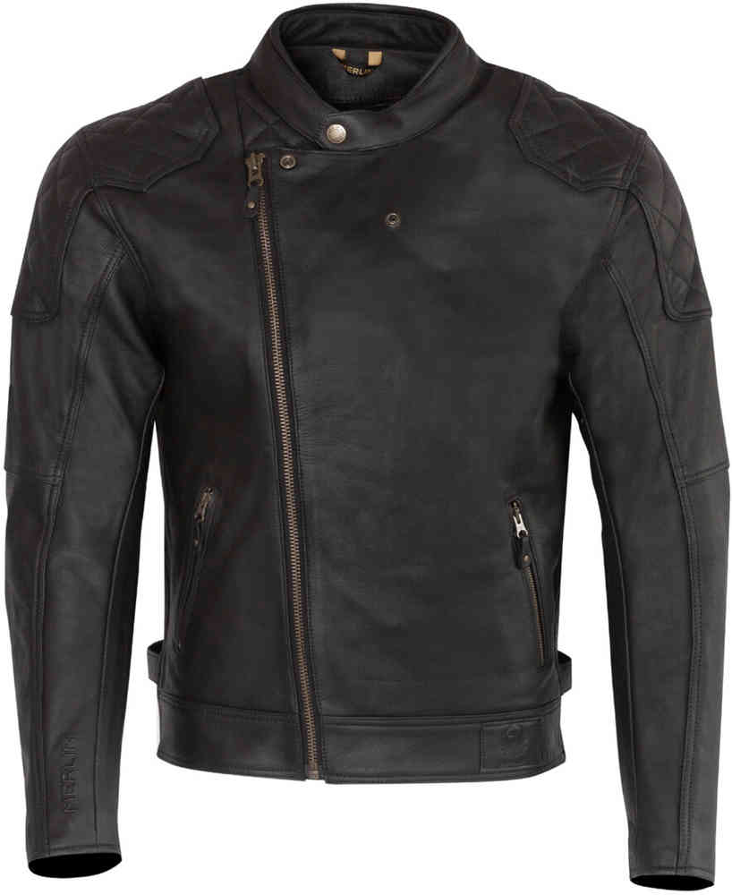 Merlin Chester D3O Cafe Veste en cuir de moto