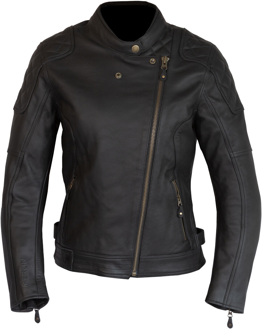 Bristol Womens Brown Leather Motorcycle Jacket Bogotto Bristol