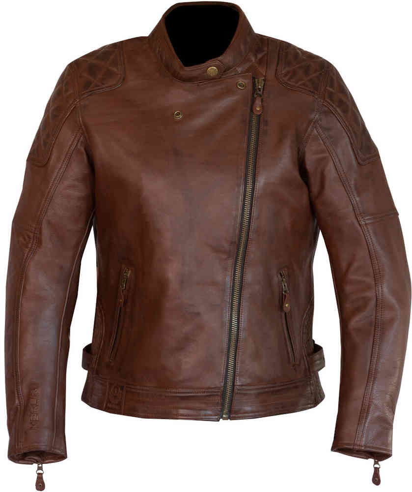 Merlin Bristol D3O Cafe Damer Motorsykkel Leather Jacket