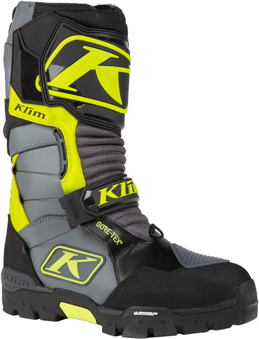 Klim Havoc GTX Boa 2022 Snescooter støvler, sort-grå-gul, størrelse 43