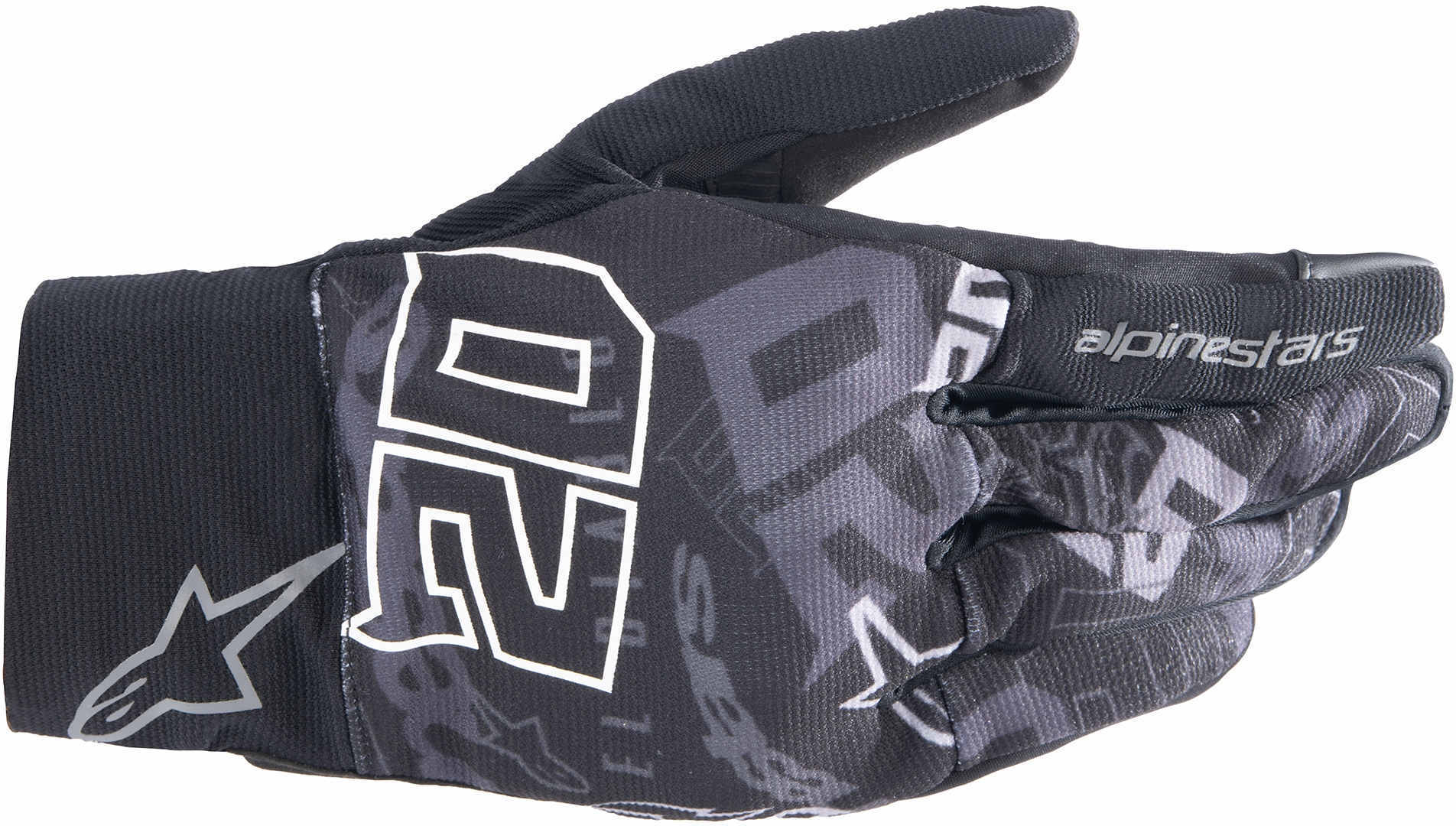 Alpinestars Men's Black Grey Fq20 Reef Motorcycle Gloves, Black-Grey, Size S For