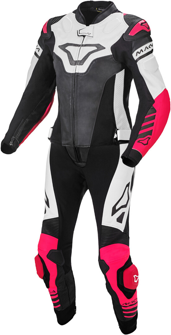 Macna Tracktix Ladies Two Piece Motorcycle Leather Suit