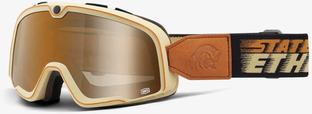 100% Barstow State Of Ethos Lunettes de motocross, noir-brun