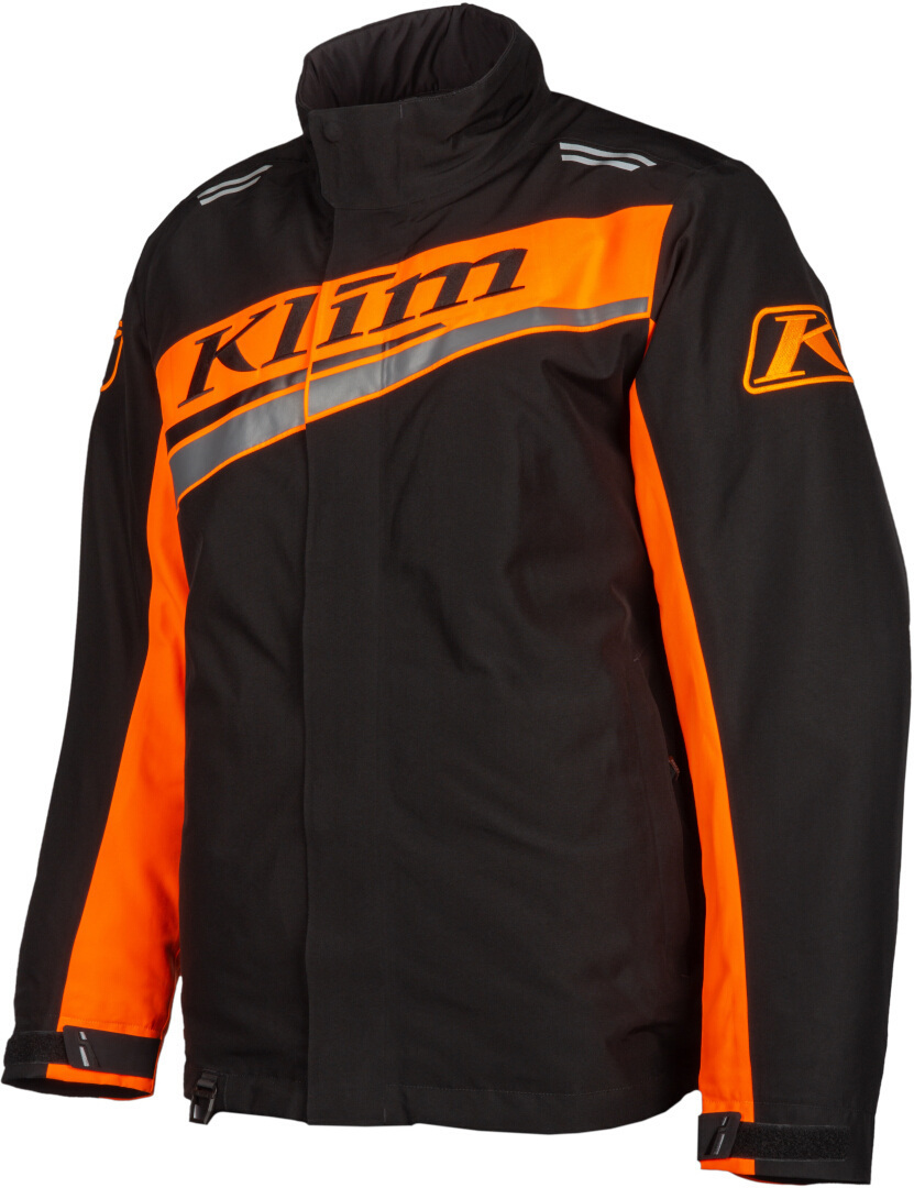 Klim Kaos Snescooter jakke, sort-orange, størrelse L