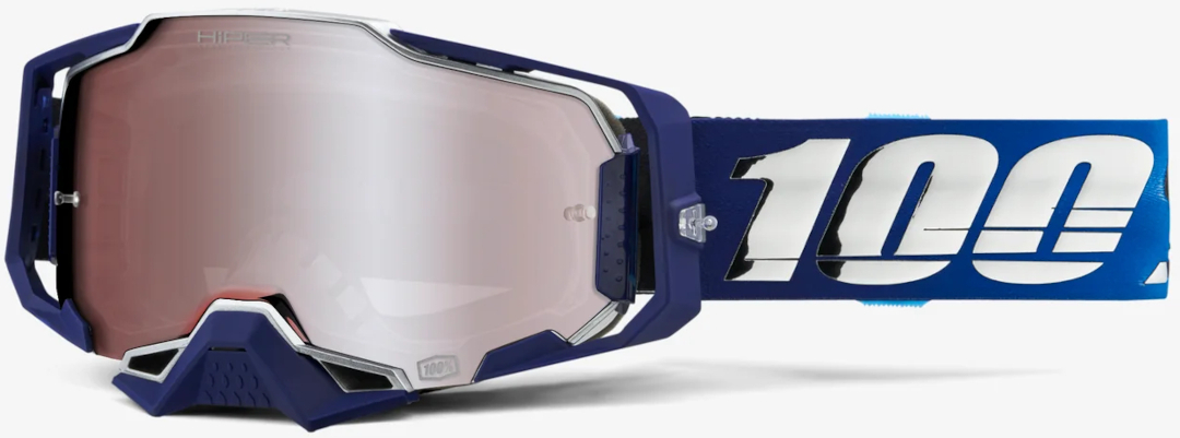 100% Armega HiPER Novel Motocross Goggles, blue for Men-image-569735408