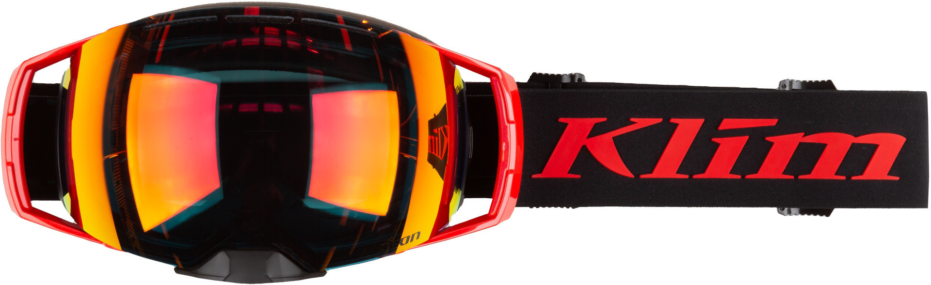 Klim Aeon Lunettes de motoneige, noir-rouge