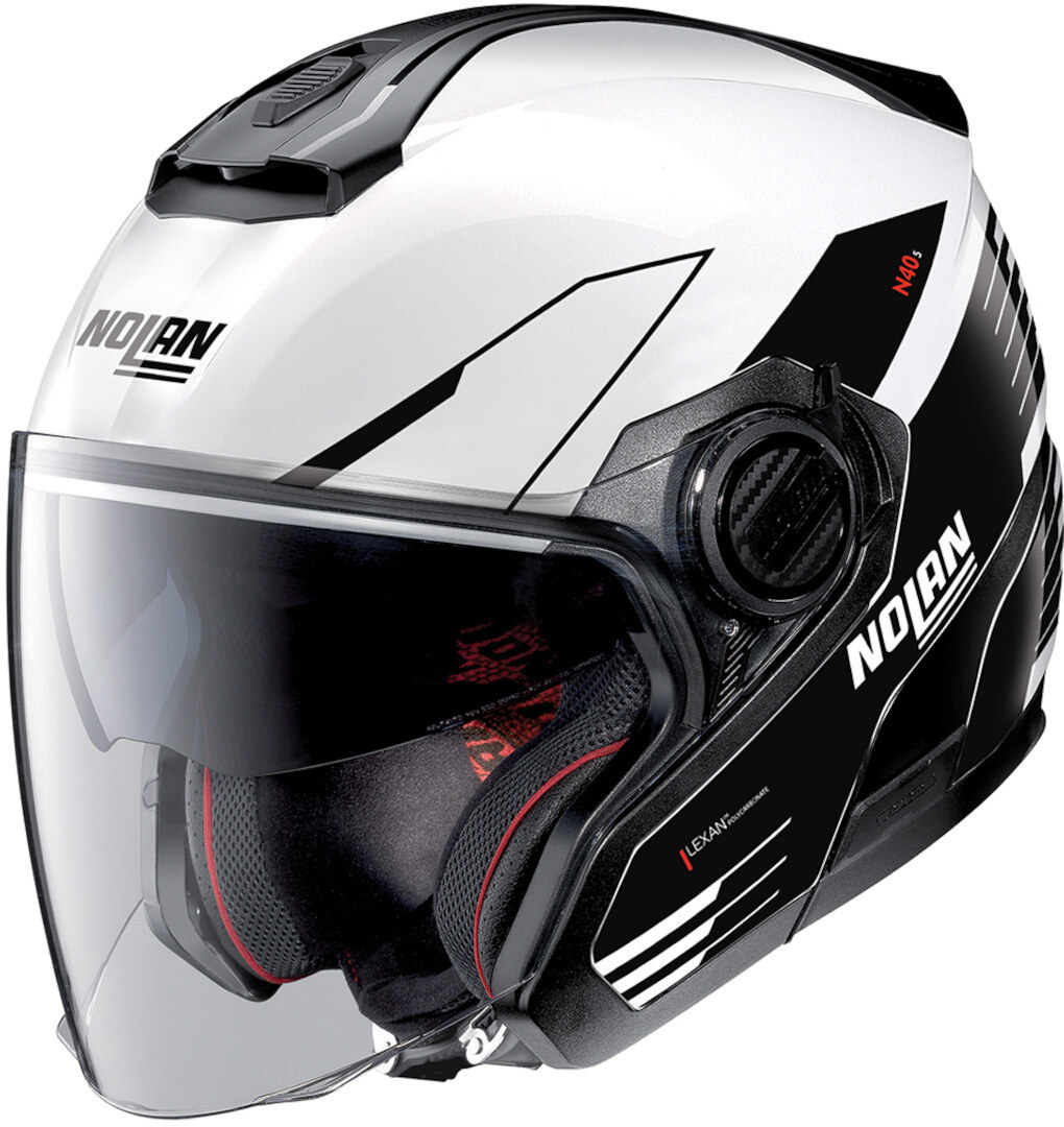 Image of Nolan N40-5 Zefiro 2023 N-Com Casco Jet, bianco, dimensione L