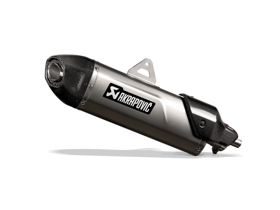 Akrapovic Slip-On Line Titanium Silencieux arrière, noir-gris