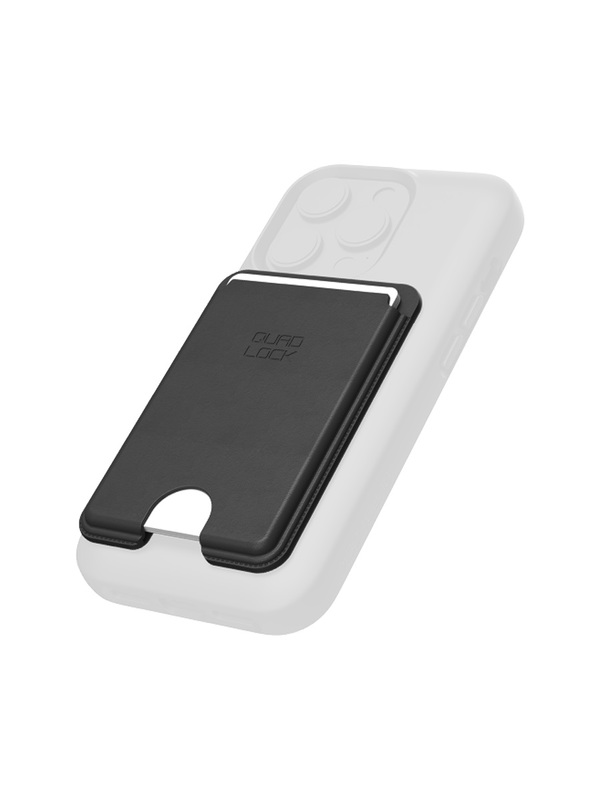 Quad Lock Unisex Black Mag Wallet,