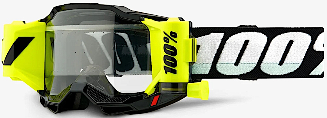 100% Armega Forecast Lunettes de motocross, noir-blanc
