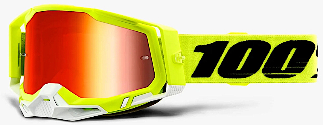 Image of 100% Racecraft II Essential Occhiali da motocross, giallo