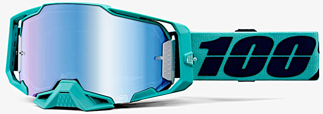 100% Armega Esterel Motocross Goggles, turquoise-blue for Men-image-891212667