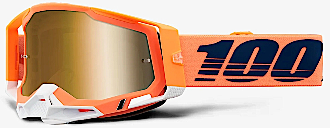 100% Racecraft II Coral Motocross beskyttelsesbriller, orange