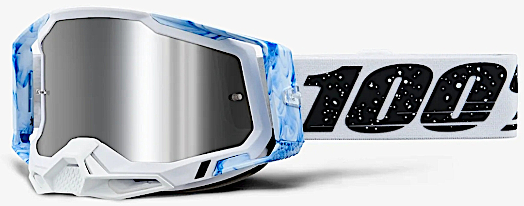 Image of 100% Racecraft II Mixos Occhiali da motocross, bianco-blu