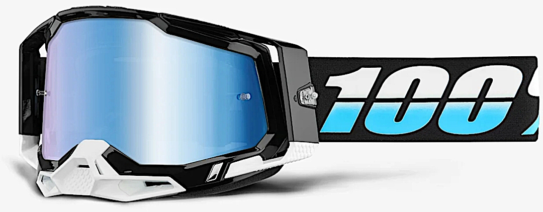 Image of 100% Racecraft II Occhiali da motocross, nero-bianco