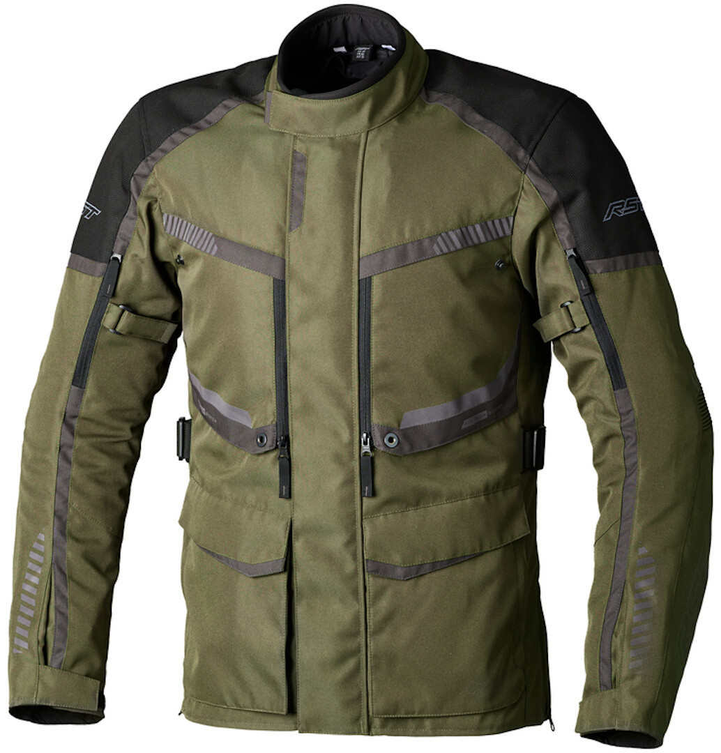 RST Maverick Evo Motorrad Textiljacke, grün-braun, Größe M, grün-braun, Größe M