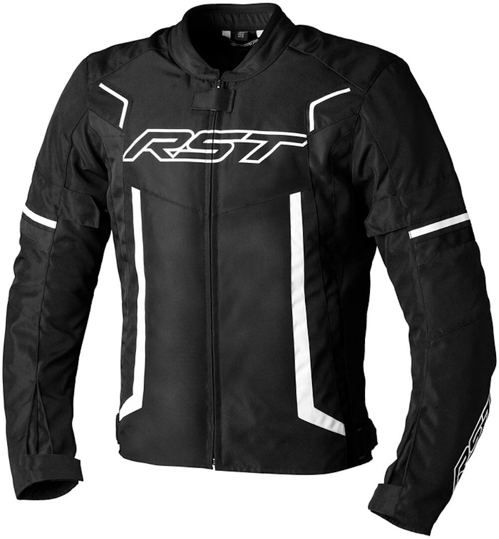 RST Pilot Evo Motorfiets Textiel Jas, zwart-wit, afmeting 3XL