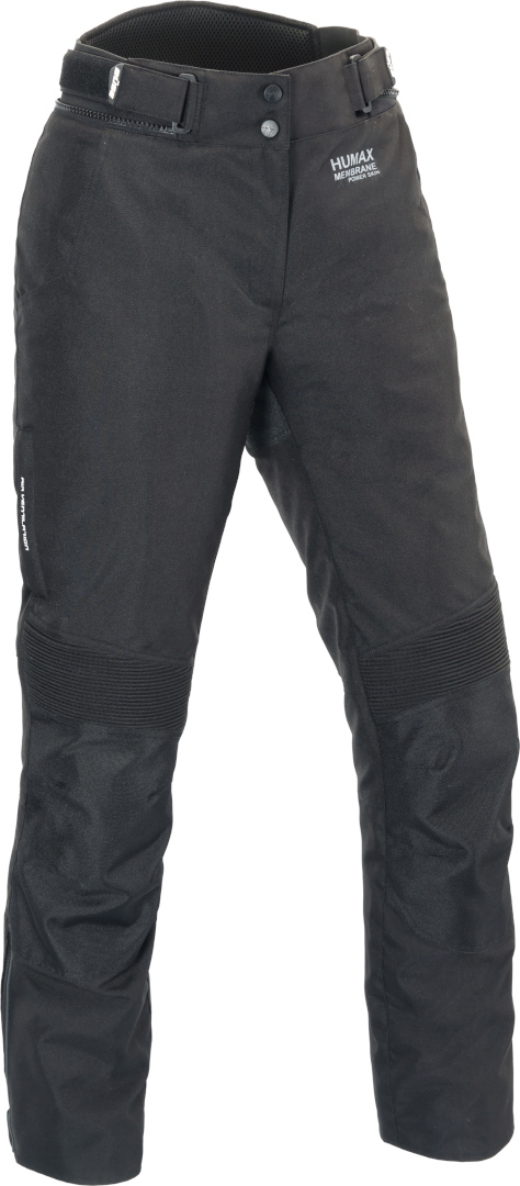Side view of Büse Breno Pro Ladies Motorcycle Textile Pants, black, Size 48 for Women