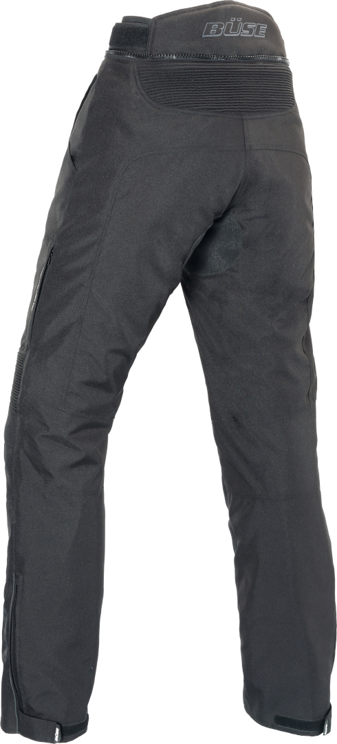 Side view of Büse Breno Pro Ladies Motorcycle Textile Pants, black, Size 48 for Women