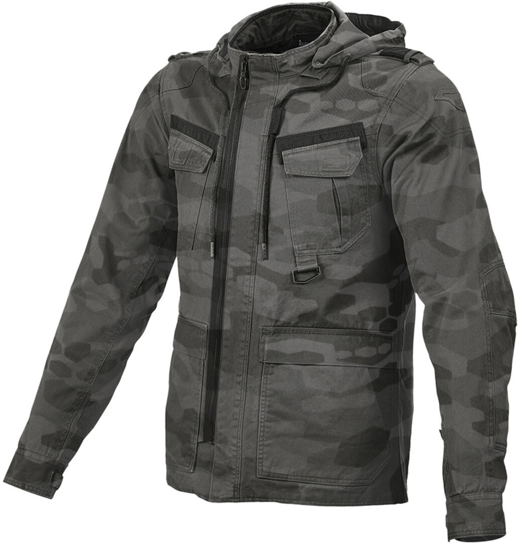 Macna Combat Camo Motorcykel tekstiljakke, flerfarvede, størrelse XS