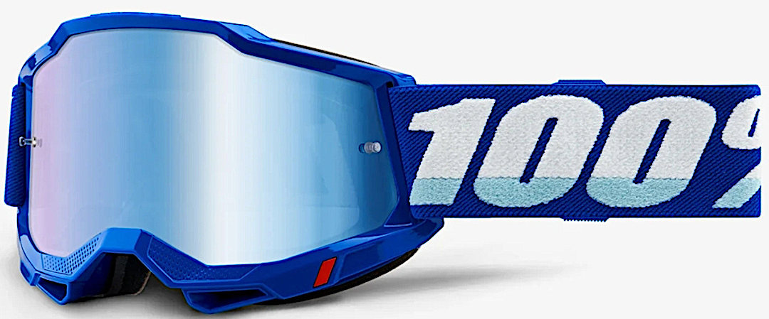 100% Accuri II Chrome Essential Lunettes de motocross, bleu