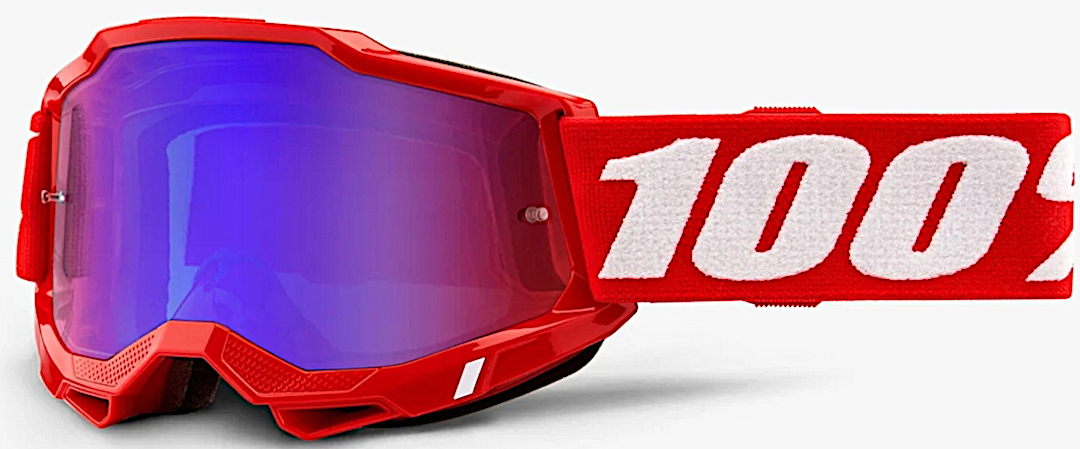 100% Accuri II Chrome Essential Lunettes de motocross, rouge