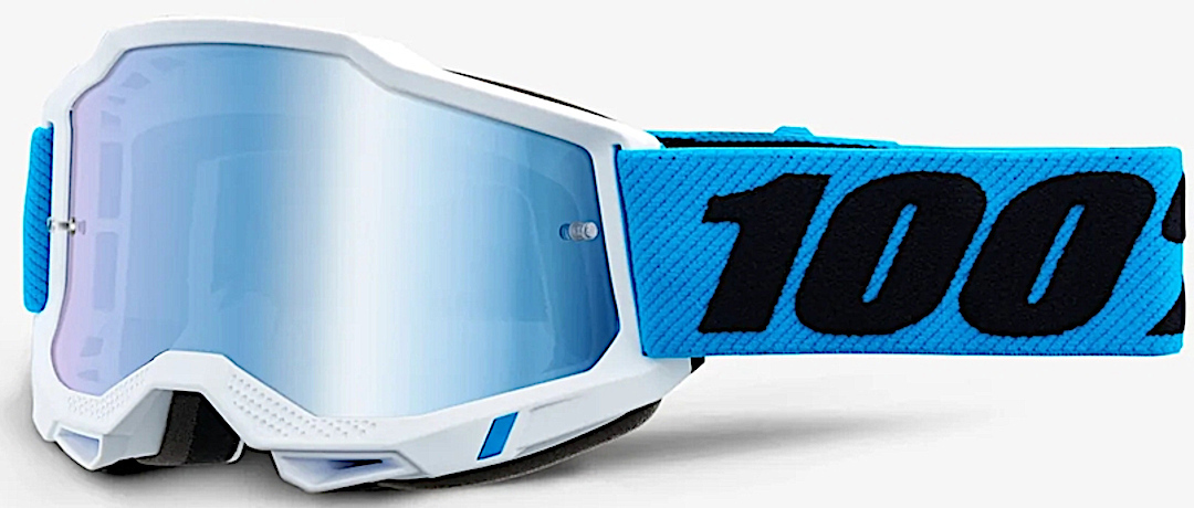 100% Accuri II Novel Motocross Brille, weiss-blau, weiss-blau