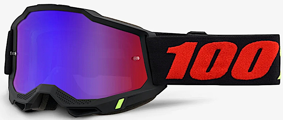 100% Accuri II Morphuis Lunettes de motocross, noir-rouge