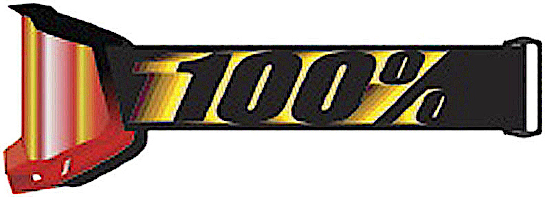 100% Accuri II Lunettes de motocross, noir-jaune