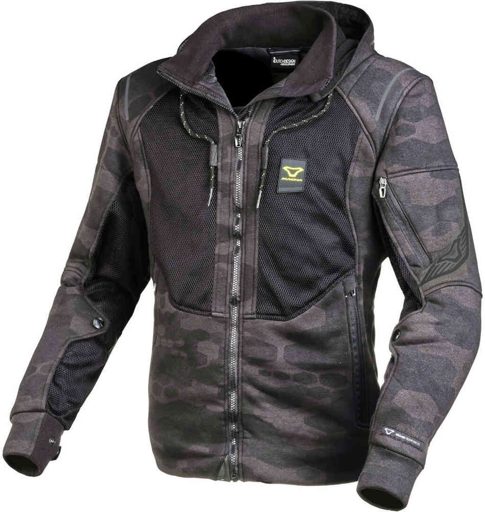 Macna Breeze Camo Motorrad Zip Hoodie