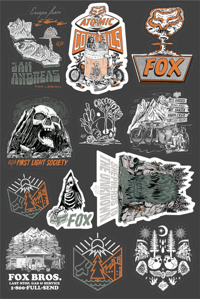 FOX Atlas Набор наклеек