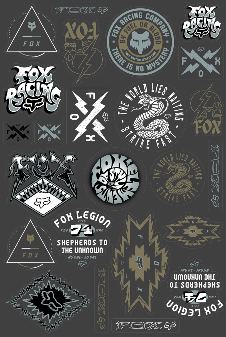 FOX Cascadia Sticker Set
