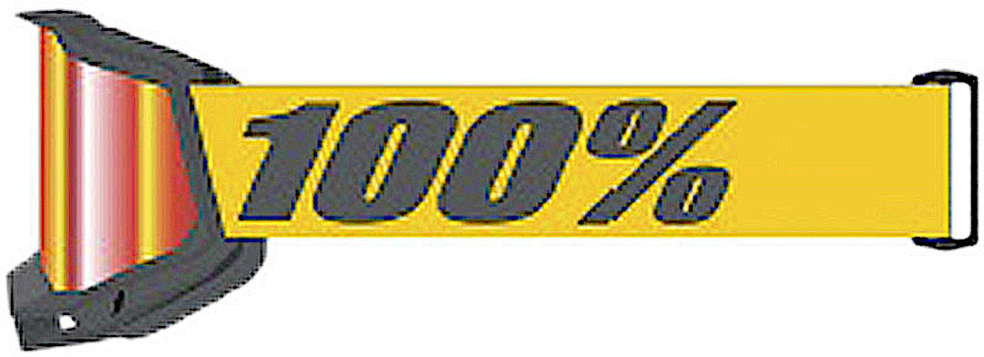 100% Accuri II V2 Chrome Essential Lunettes de motocross, noir-orange