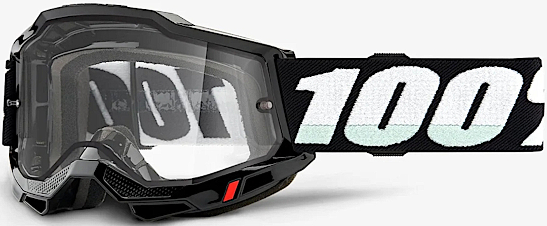 Image of 100% Accuri II OTG Essential Occhiali da motocross, nero-bianco