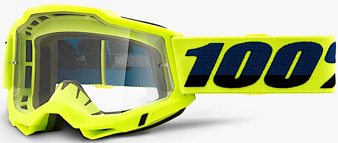 100% Accuri II OTG Essential Motocross Brille, schwarz-gelb für Männer