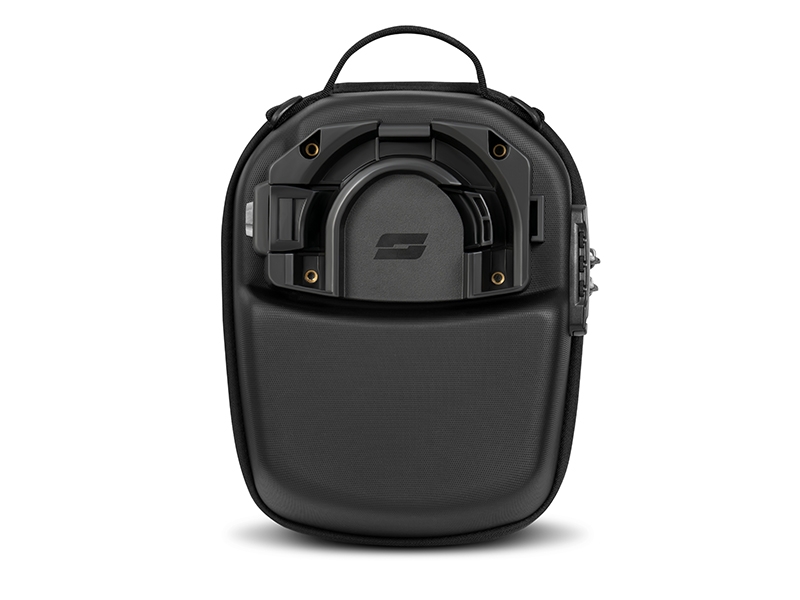 Side view of SHAD E091CL Click System Tank Bag