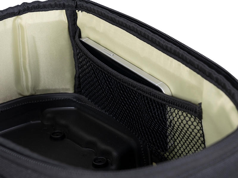 Side view of SHAD TR15CL Click System Tank Bag