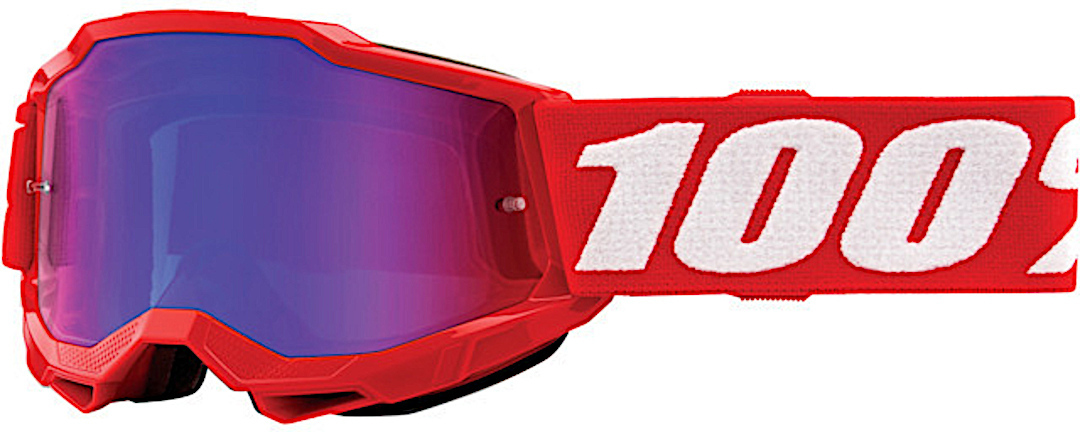 100% Accuri II Essential Youth Motocross Goggles, red-image-788137835