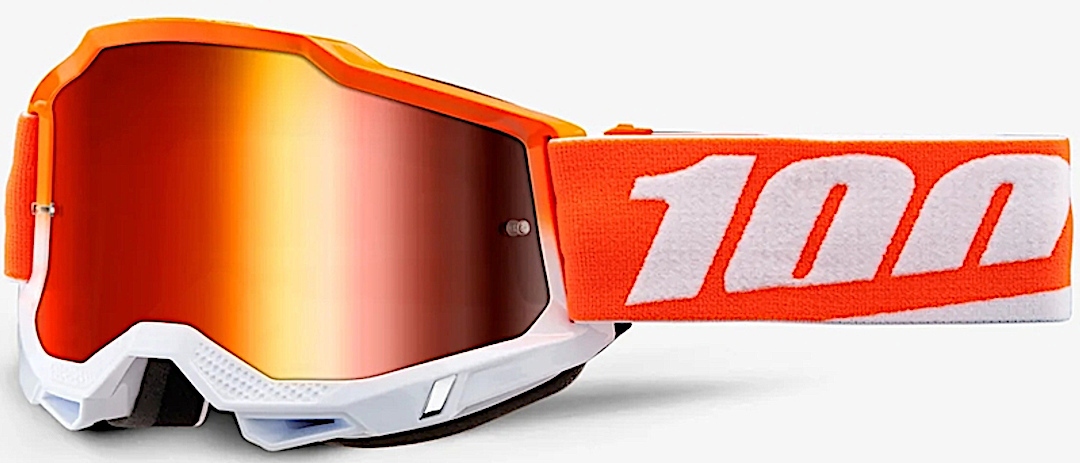 100% Accuri II Matigofun Lunettes de motocross pour jeunes, blanc-orange