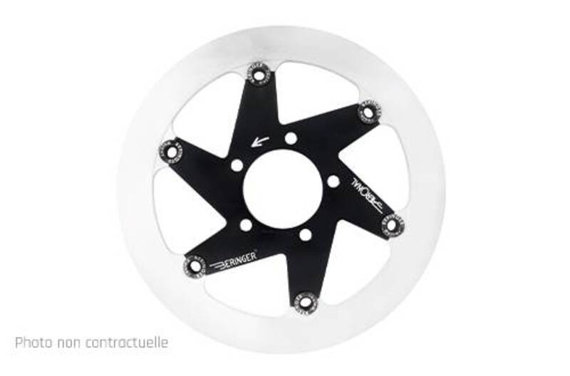 Beringer Aeronal Round Floating Brake Disc - Black